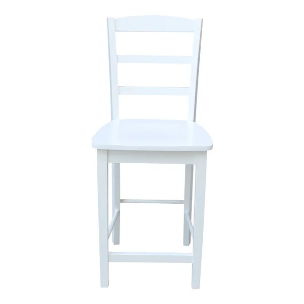 International Concepts Madrid White 24x22 Counter-Height Stool