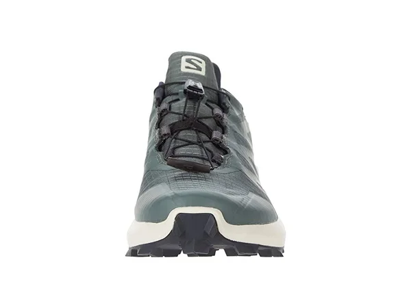 Salomon Men's Supercross GTX Shoe - 11 - Balsam Green/Vanilla Ice/India Ink