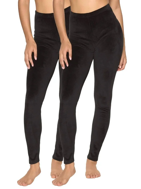 Felina, Velour Winter Leggings, 2-Pack