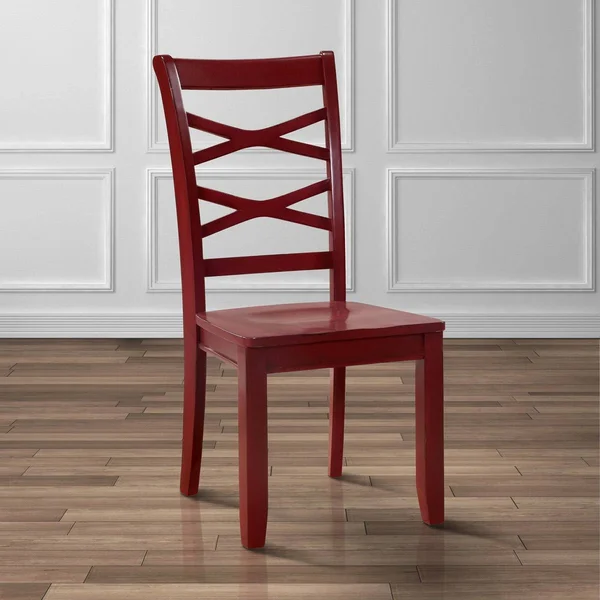 Furniture of America Crane Country Style X-Back Side Chair (Set of 2) White White Finish - Wood Finish