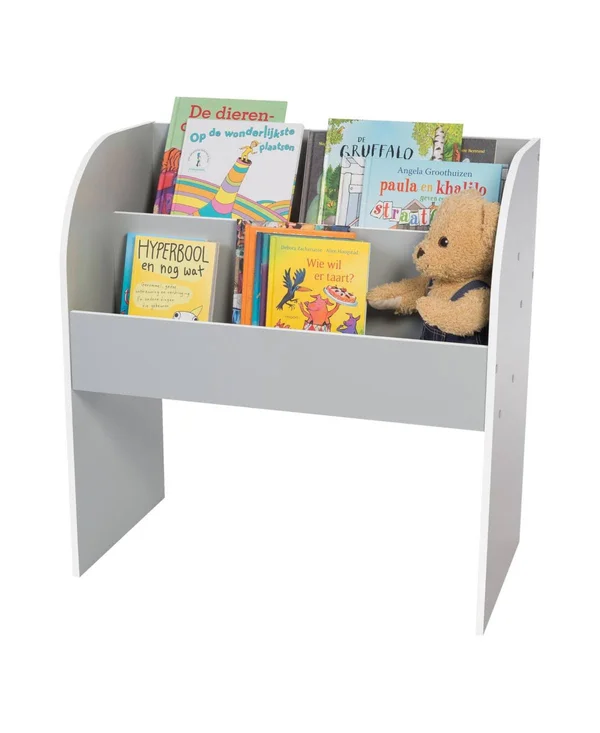 Iris USA 595900 KBS-2 Kid's Wooden Bookshelf, White