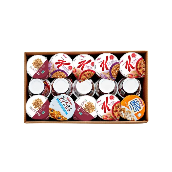Kellogg's Breakfast Cereal - Single Serve - Classic Wellness Assortment, 2.2 oz Cup, 60/Carton