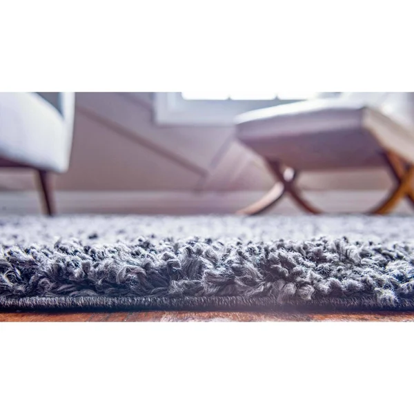 Unique Loom Davos Shag Rug - 6& 7 x 6& 7 - Round