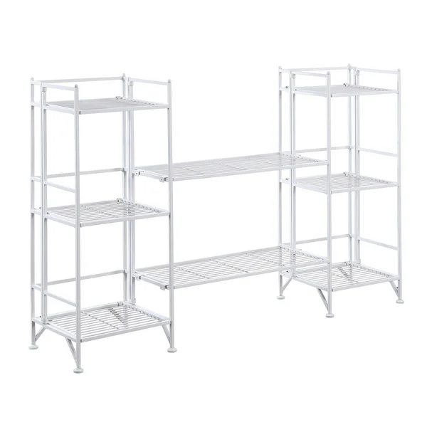 Convenience Concepts Xtra Storage 4 Piece Metal Folding Shelf (White)