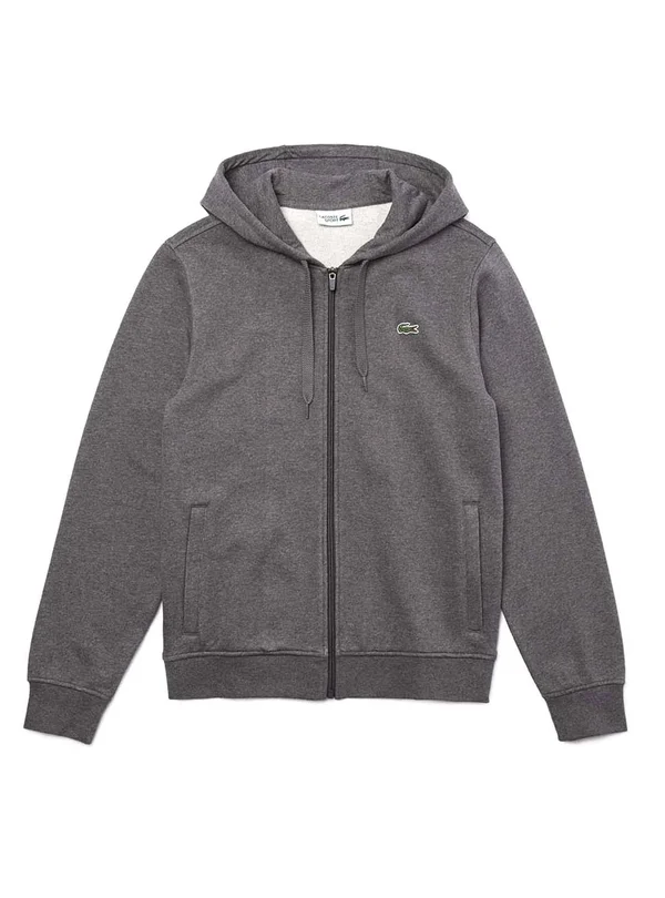 Lacoste Sport Full Zip Hoodie Grey XXL