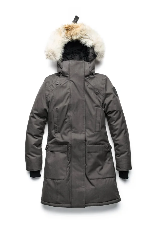 Nobis Merideth Parka - Women's -Crosshatch Steel Grey-X-Small