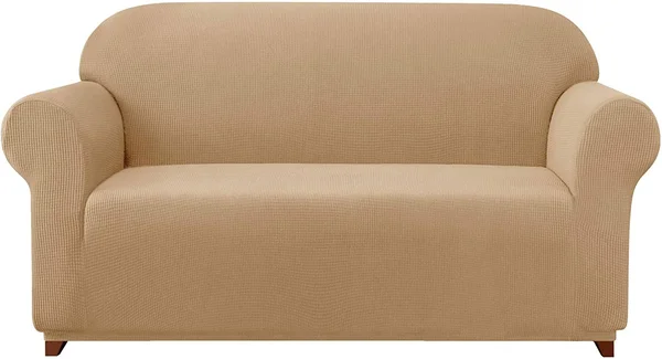 Leroy Plaid Stretch Sofa Slipcover - Subrtex X-Large - Khaki Plaid