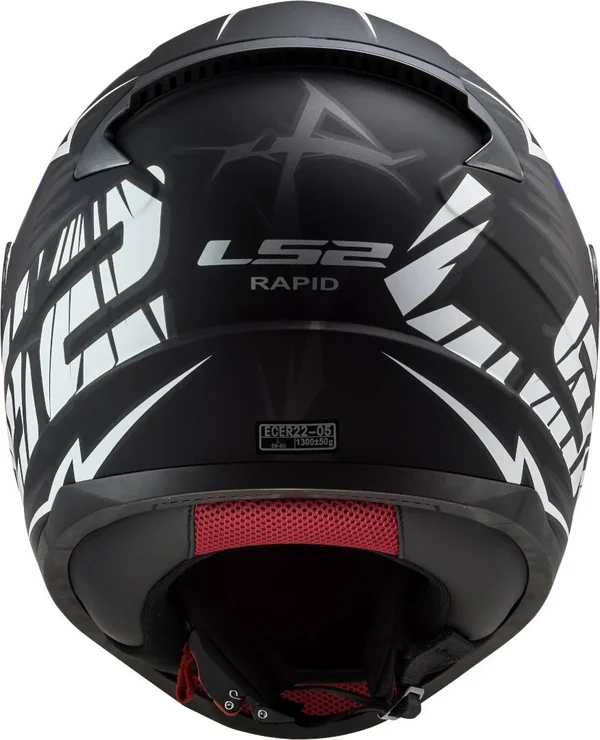 LS2 FF353 Rapid Cromo Helmet - black-red-blue, Size Xs