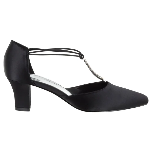 Easy Street Women's Moonlight Pump, Size: 12, Black Satin