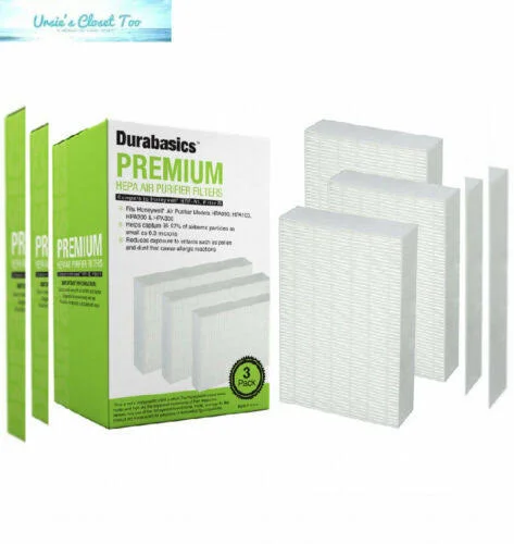 Durabasics Compatible HEPA Filter R - 3 Pack, Replacement for Honeywell Filter R