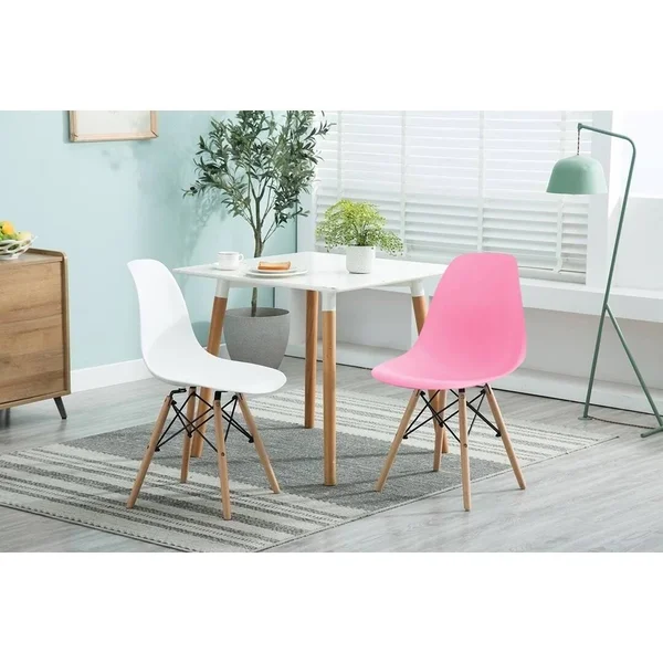Porthos Home Mid-Century Style Dsw Modern Dining Chair - Set of 4 - Yellow