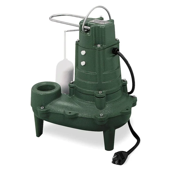 Zoeller M267 1/2 Hp - sewage Ejector Pump, 115Vac
