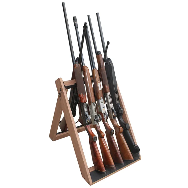 Rush Creek 10-Gun Folding Portable Storage Rack