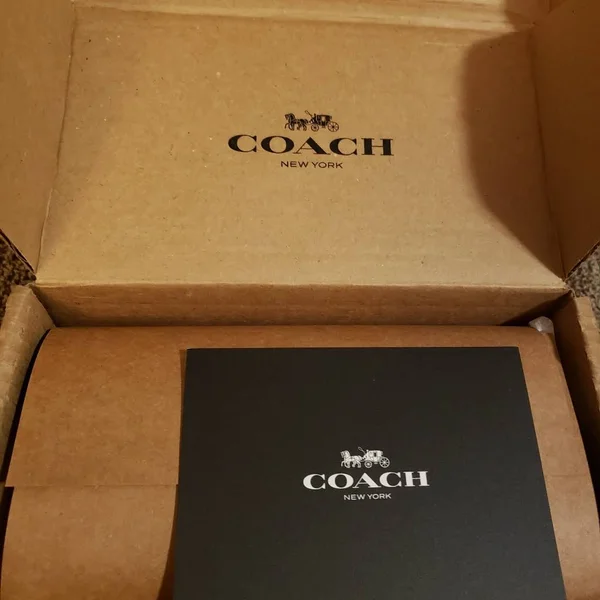 Coach Dempsey Accordion Zip Canvas Wallet