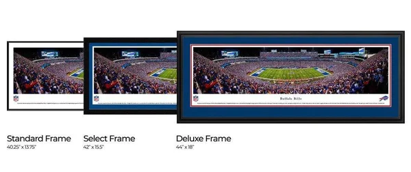 Buffalo Bills - 50 Yard Line Night Game - Select Frame