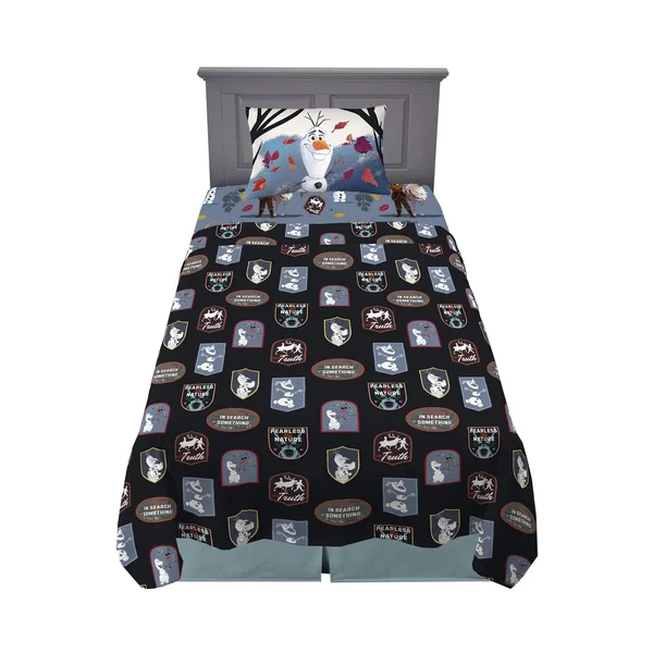 Franco Kids Bedding Super Soft Sheet Set, 3 Piece Twin size, Disney Frozen 2 Olaf