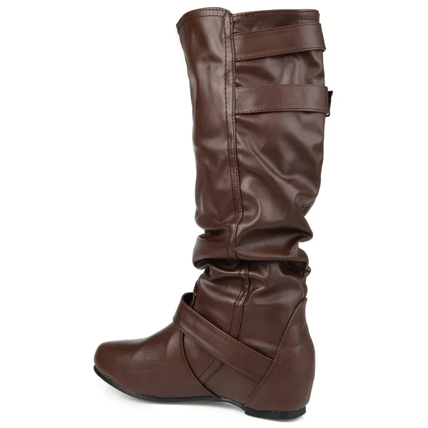 Journee Collection Women's Wide Calf Tiffany Boot - Taupe