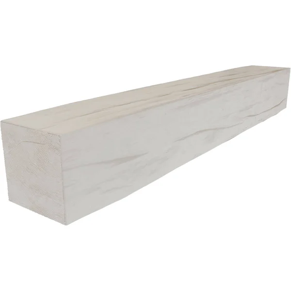 Ekena Millwork MANURW06X08X48UN 6x22H x 8x22D x 48x22W Riverwood Faux Wood Fireplace Mantel - Factory Prepped, Ready for Paint