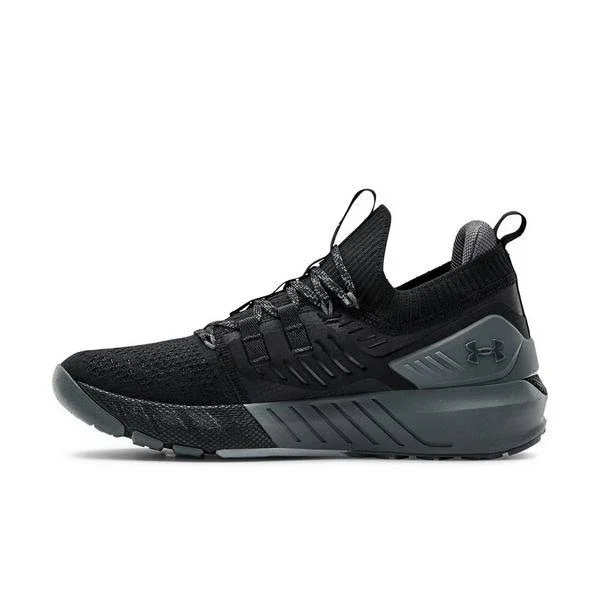 Under Armour Project Rock 3 Black/Grey Men's Training Shoes, Size: 9.5