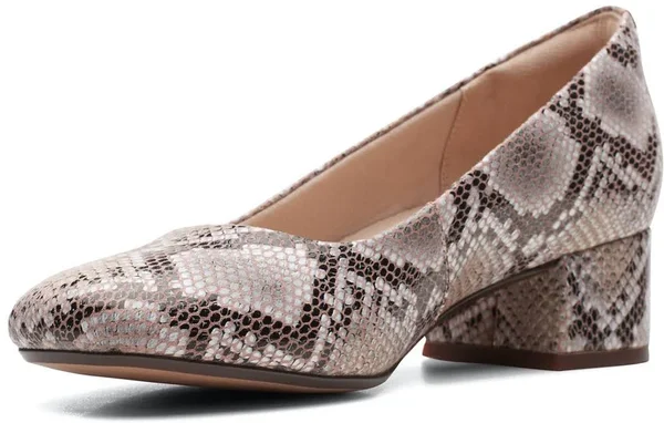 Clarks Women's Marilyn Leah Shoes - Natural Snake Synthetic