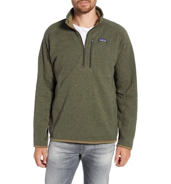 Patagonia Men's Better Sweater Rib Knit 1/4 Zip, Stonewash, XXL