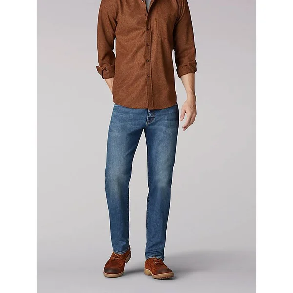 Lee Mens Extreme Comfort Straight Fit Denim Jeans