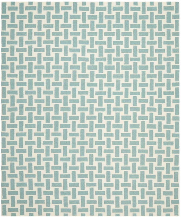 Safavieh Dhurries DHU201A 2&6x22 x 4&0x22 Turquoise, Ivory Area Rug