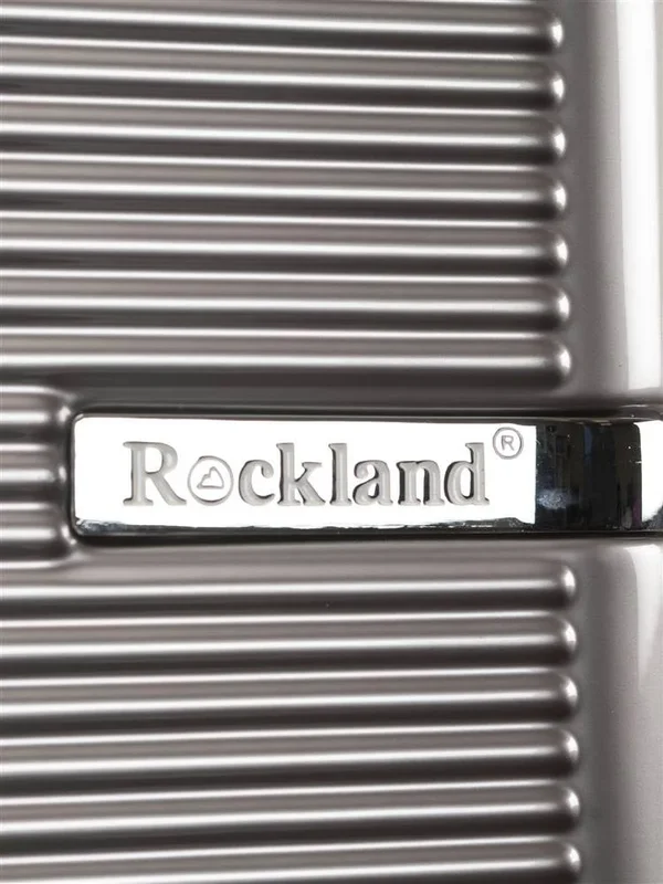 Rockland Polycarbonate Luggage Set (3-Piece) - Silver