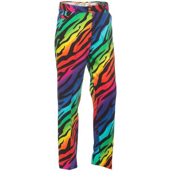 Royal & Awesome Wild Ones Rainbow Stripe Men's Golf Pants