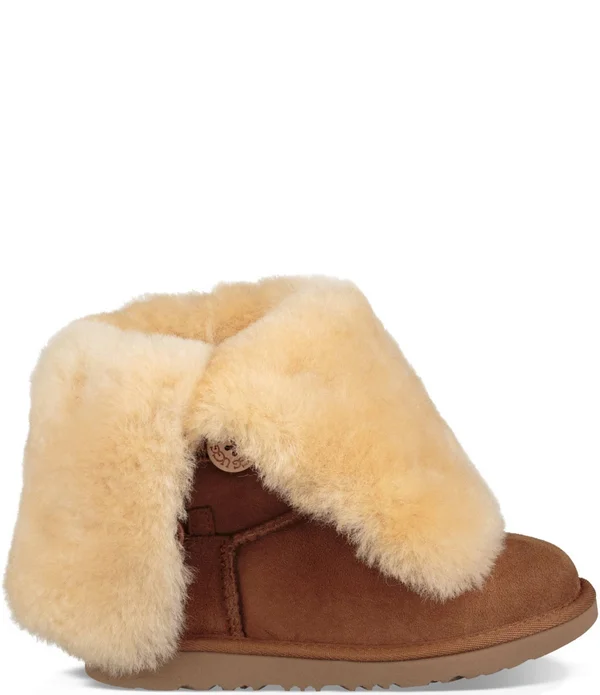 Ugg Kids Bailey Button Triplet II Boot Chestnut
