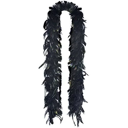 grasslands Road Black Deluxe Feather Boa