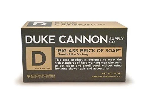 Duke Cannon Mens Grooming Bundle: Superior Grade Shaving Cream - Smells Like Victory Soap Bar, Hard-Working 2-in-1 Hair Wash