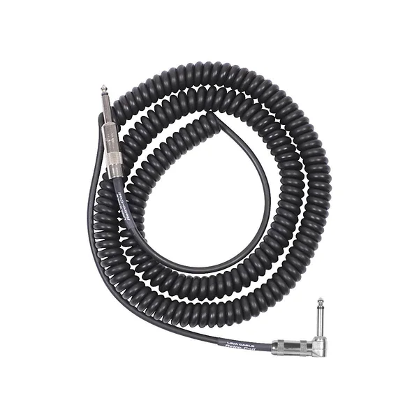 Lava Retro Coil 20-Foot Silent Instrument Cable Straight-Right Angle, Black