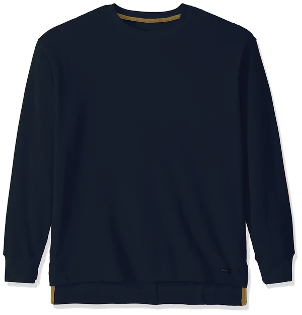 Smith&s Workwear Men's Long-Tail Thermal Knit Crew Pullover with Gusset