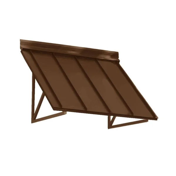 Awntech Houstonian 68-in Wide x 36-in Projection Copper Solid Fixed Patio Awning, H23-L-5COP