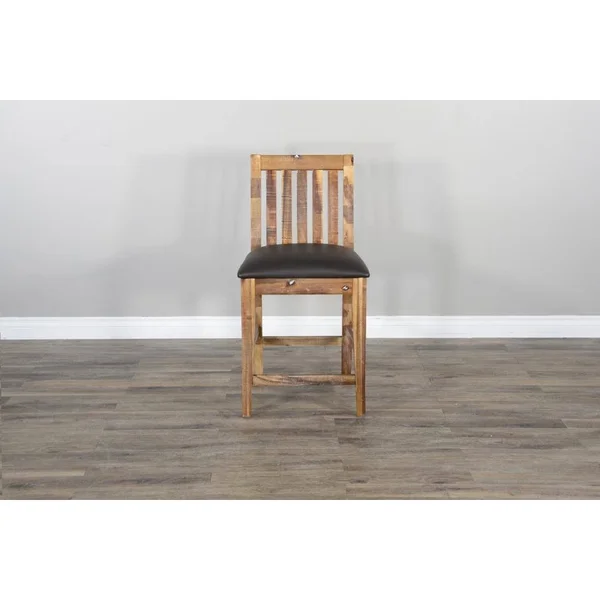 Sunny Designs 24x22H Slatback Barstool with Cushion Seat 1450RA-24