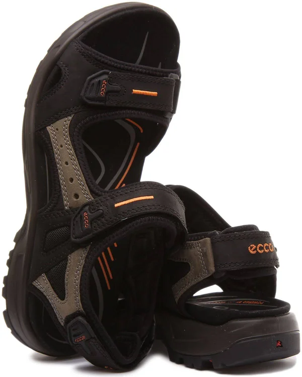 Ecco Men's Yucatan Sandal Black, Mole, 43