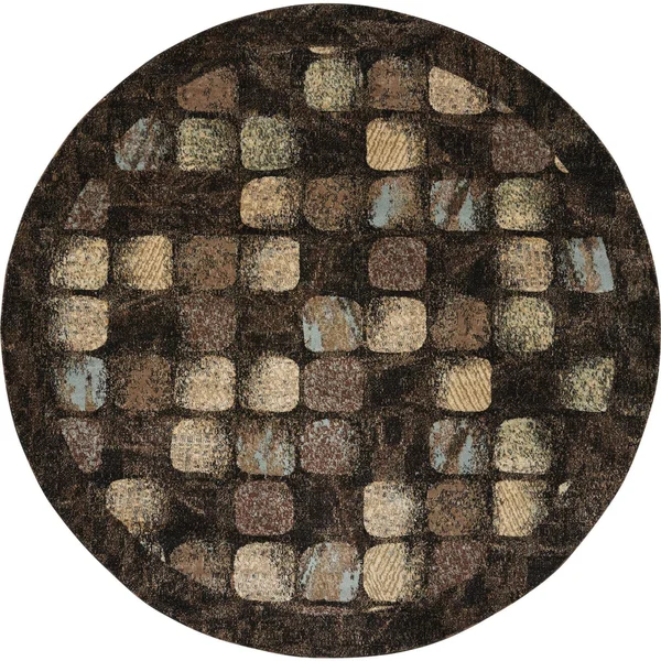 Nourison Modesto MDS01 Area Rug - Charcoal, 5&3x22 Round