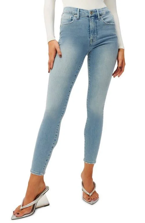 Good American Good Legs Ankle Skinny Jeans - Size 14 in Blue629N at Nordstrom