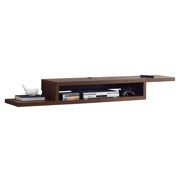 Martin Furniture 72 in. Asymmetrical Wall Mounted TV Shelf