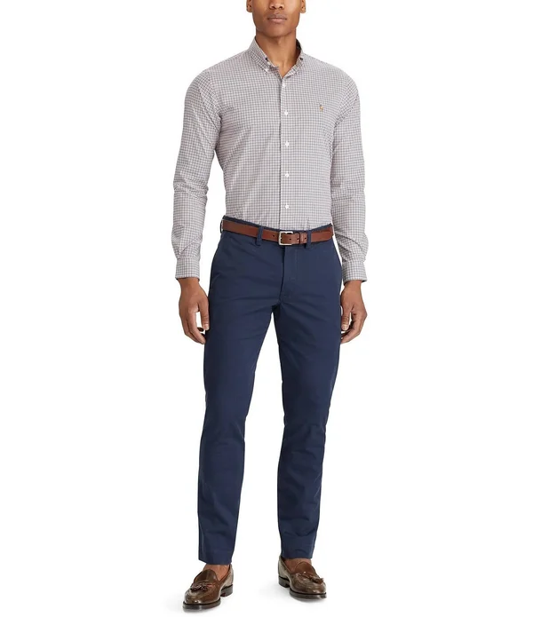 Polo Ralph Lauren Men's Straight-Fit Bedford Stretch Chino Pants - Federal Blue
