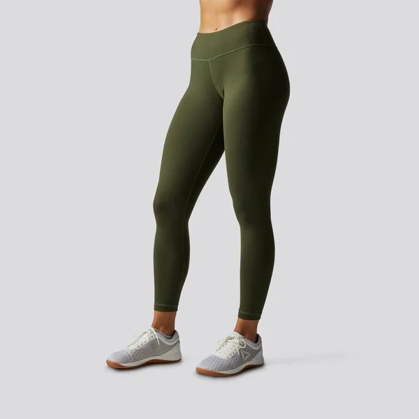 Born Primitive Green Sports Leggings, Women's Workout Tights, X-Large