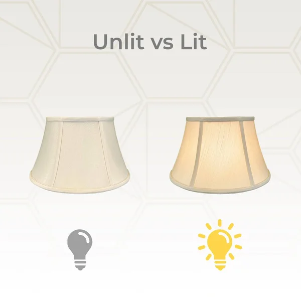 Royal Designs Shallow Drum Bell Bouillotte Lamp Shade, Beige, 9.5x15x8 - Single