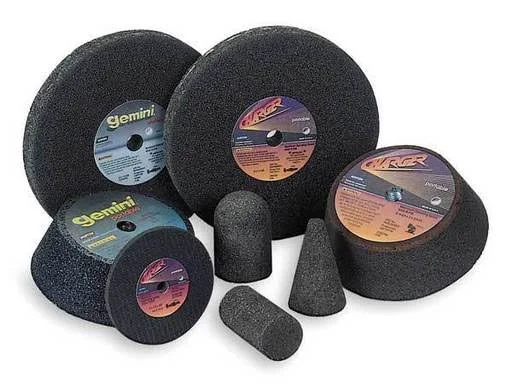 Gemini Grinding Wheel, T1, 3x3/8x3/8, AO, 24G, Blk Norton 66243522415x22