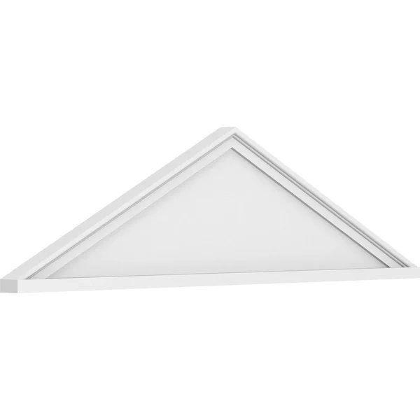 Ekena Millwork PEDPS048X130PKC00 48x22W x 13x22H x 2x22P (Pitch 6/12) Peaked Cap Smooth Architectural Grade PVC Pediment