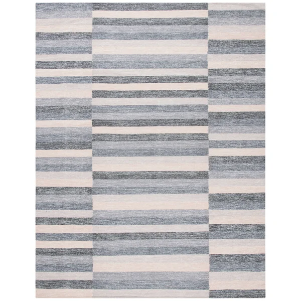 Safavieh Striped Kilim STK411C 5&0x22 x 8&0x22 Grey Area Rug
