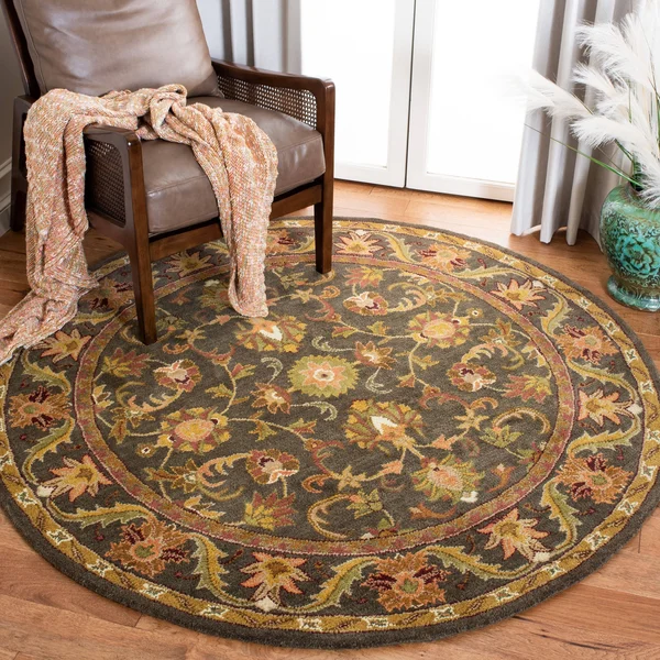 Safavieh Antiquity AT52B 3&6x22 Round Wine, Gold Rug