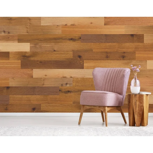Genuine 5.1x22 x 47x22 Peel and Stick Engineered Wood Wall Paneling Novogratz Color: Unfinished Maple