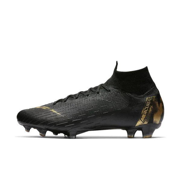 Nike Mercurial Superfly 6 Elite Firm Ground Soccer Shoes - in Black/Gold, Size 8