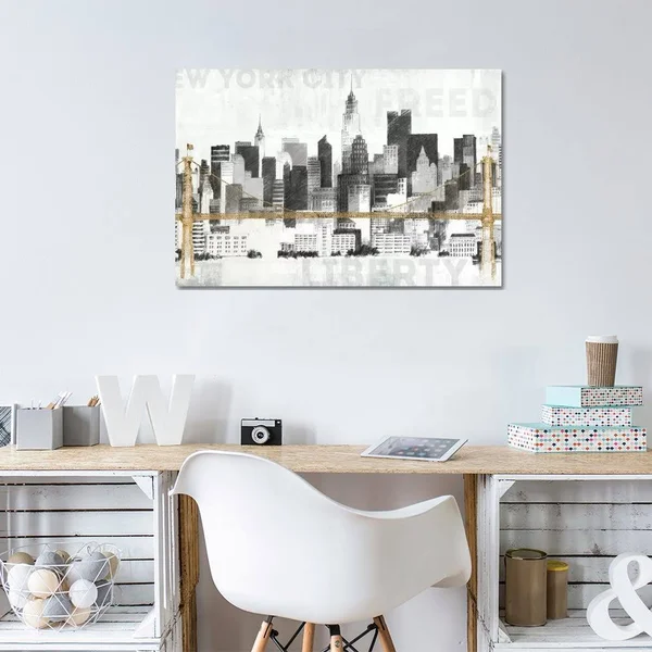 Avery Tillmon Canvas Wall Decor Prints - New York Skyline II ( scenic & landscapes > Urban > Industrial art)